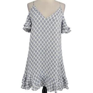 Rachel Zoe Silk Cold Shoulder Mini Dress